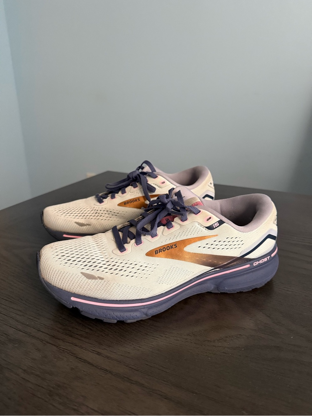 Brooks Ghost 15 Women’s Running Shoes Size 9 Wide D Spa Blue Coper